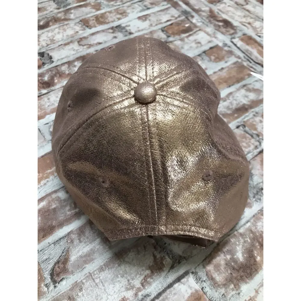 Disney Parks Mickey Mouse Rose Gold Sequin Metallic Baseball Women's Hat